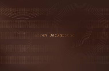 Lüks pastel renkte mocha mousse desenli (doku) birinci sınıf arkaplan tasarımı. İş afişi için soyut yatay vektör şablonu. Altın kahverengi daireli koyu kahverengi arkaplan.