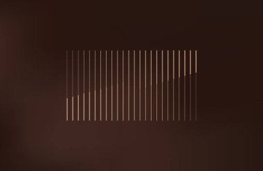 Evrensel Modern Yarım Tonlu Geometrik Şekil. Vector Klasik Tasarım Elemanı. Business Poster Logo Giyim Şablonu. Geçiş efekti. kahverengi arkaplan