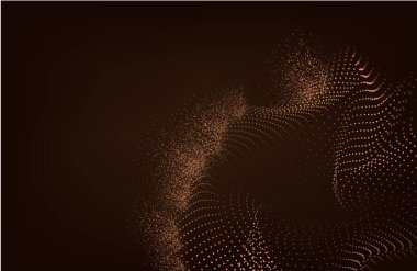 Siber Büyük Veri Akımı Parçacıkları Bokeh. Dijital Sinirsel Ağ. Yapay Zeka Teknolojisi Derin Öğrenme Makinesi kavramı. Dijital İletişim. Bilim Teknolojisi Sunum Vektörü.
