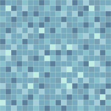 Yüzme havuzu fayans dokusu, mavi renksiz desen şablonu, seramik mozaiğin göçü