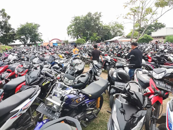 Karawang Indonesien November 2022 Verschiedene Arten Von Motorrädern Und Viele — Stockfoto