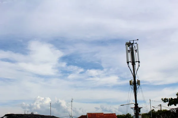 Transmission Mast Used Telecommunications — Stock Photo, Image