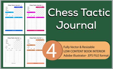 Satranç Taktik Günlüğü Herkesin İlk Satranç Çalışma Kitabı, Temel Taktikler ve Geliştiriciler İçin Şah Mat.