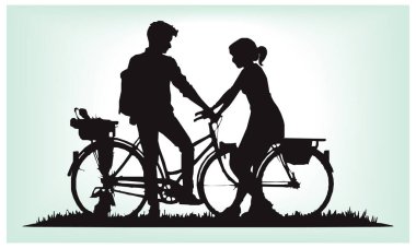 Mutlu arkadaşlık günü siluetleri.