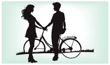 Mutlu arkadaşlık günü siluetleri.