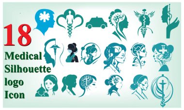 Medical topics related Silhouette clipart