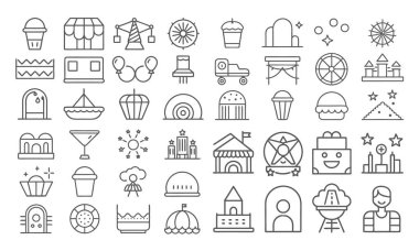 Festivaller, Kutlamalar ve Karnaval İçin Kapsamlı Taslak Simgeler