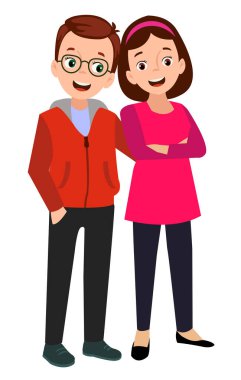 Annem ve babam mutlu bir çift.