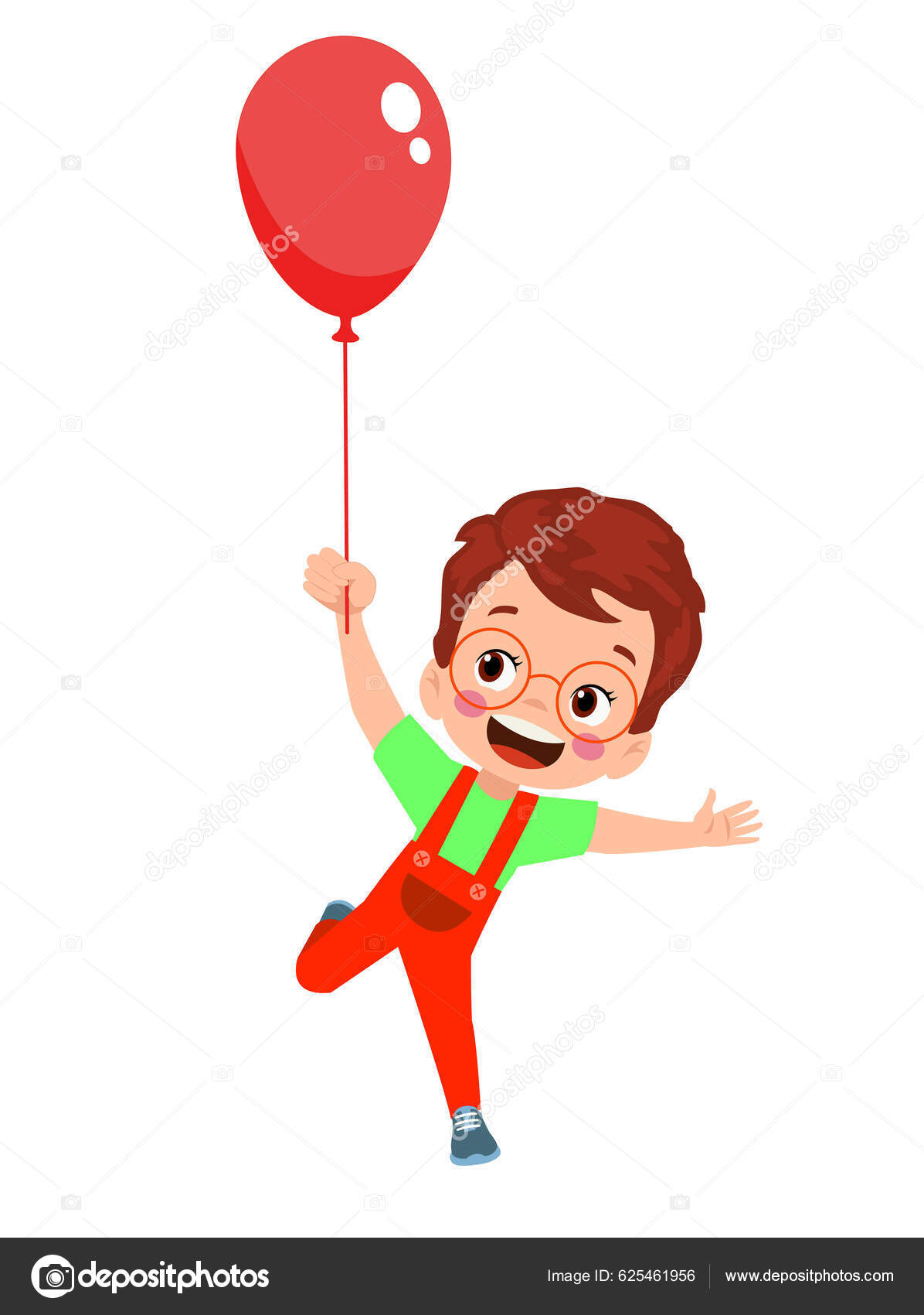 Glada Barn Och Färgglada Ballonger vektor av ©Veyselcelikdemir 625461956