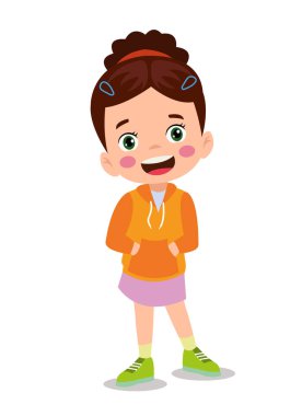 Kıyafet giyen sevimli küçük çocuk günlük aktivitelerini giyin.