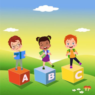 Açık hava, sevimli çocuk kitapları ve mektup küpleriyle.