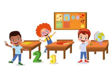 Okulda sevimli öğrenciler var.