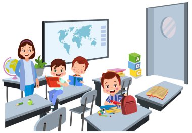 Okulda sevimli öğrenciler var.