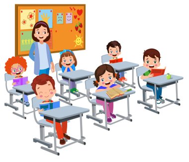 Okulda sevimli öğrenciler var.