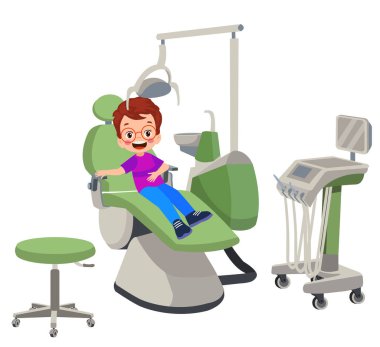 Dentist isolated cartoon vector illustrations