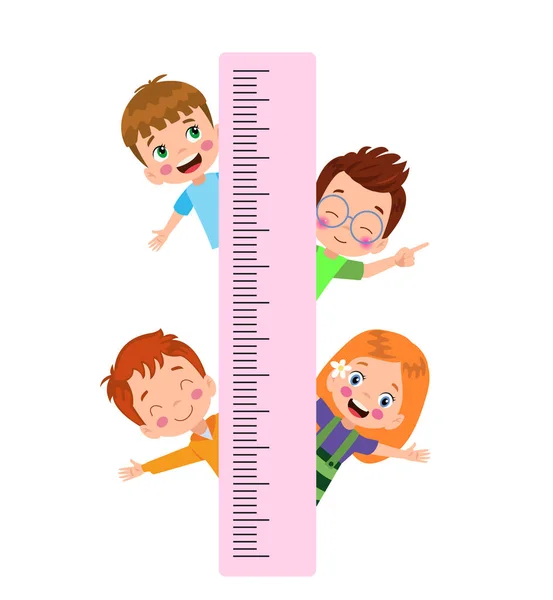 Größenmaß Für Kleine Kinder — Stockvektor