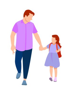 Çizgi film mutlu aile babası