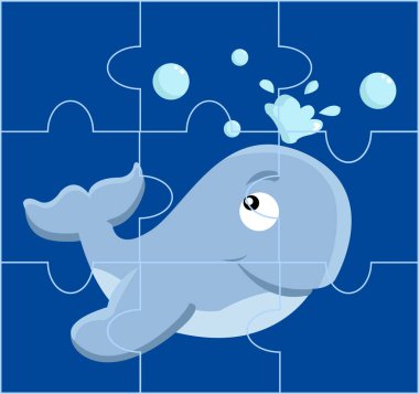 renkli parçalı bulmaca vektör arka plan