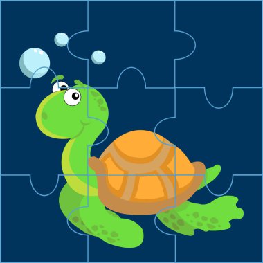 renkli parçalı bulmaca vektör arka plan