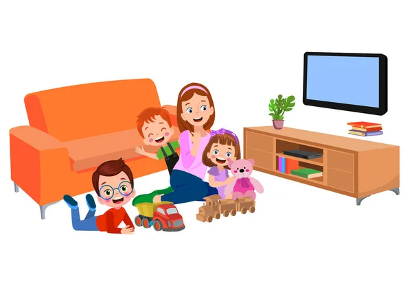 Kids Playing Room — Stock Vector