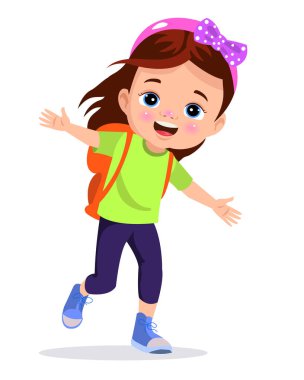 Vektör Illustration şirin küçük çocuklar