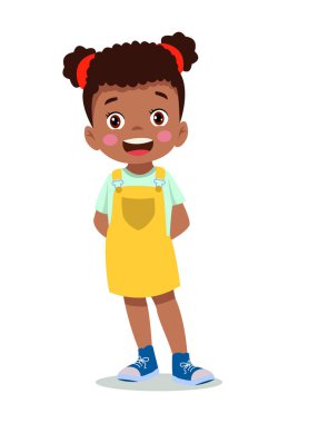 Vektör Illustration şirin küçük çocuklar