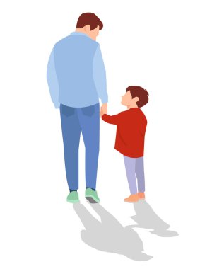 Farklı duruşlardaki öğrencilerin vektör illüstrasyonu