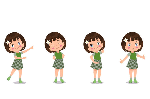 векторная иллюстрация студентов в разных позах