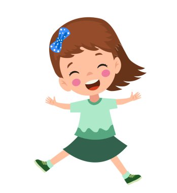 Farklı duruşlardaki öğrencilerin vektör illüstrasyonu