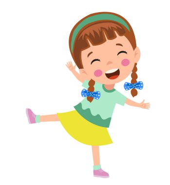 Farklı duruşlardaki öğrencilerin vektör illüstrasyonu