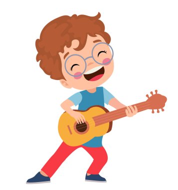 Farklı duruşlardaki öğrencilerin vektör illüstrasyonu