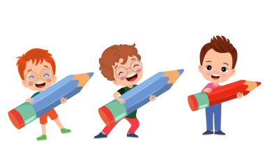 Kitap resimlerini okuyan sevimli küçük çocuk.