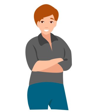 Bir grup genç erkek ve kadın, farklı renkler, çizgi film karakteri, ayakta duran iş adamlarından oluşan siluetler, öğrenciler, düz ikon tasarımı, beyaz arka planda izole edilmiş