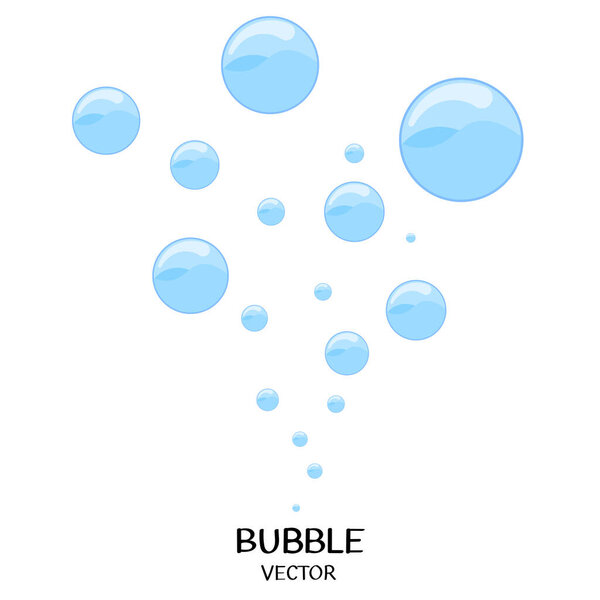 Realistic soap bubbles set. Realistic soap bubbles isolated on transparent background.