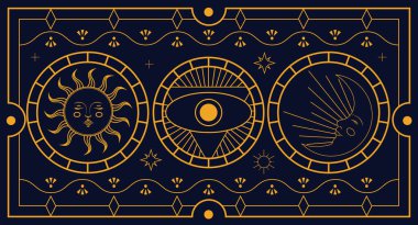 vektör soyut geometrik sanat arka planı. Etnik ve modern tarzda. boho, etnik ve kabile.