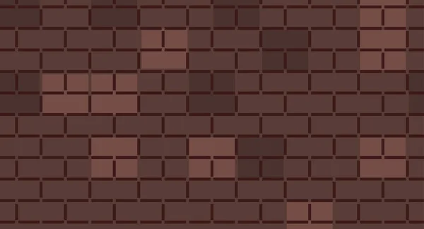 Pixel Cegły Tło Wektor Ilustracja — Wektor stockowy