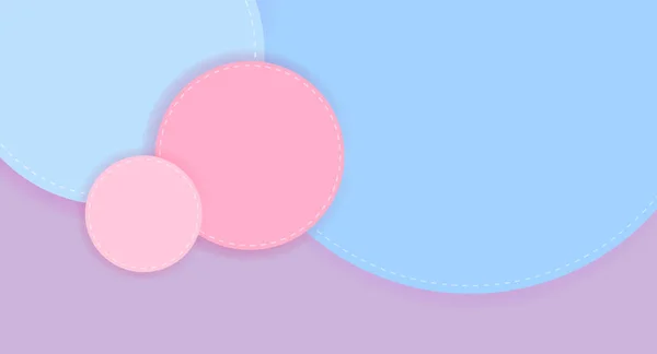 Abstracte Achtergrond Met Roze Blauw Paars Roze Papier Gesneden Vormen — Stockvector