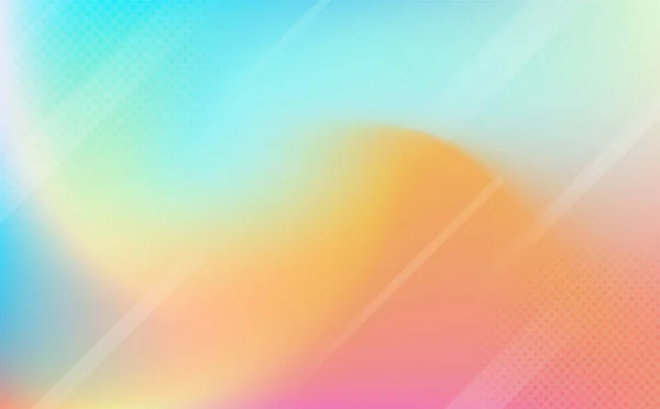 ホログラフィックホイル パステルレインボーグラデーション 抽象的な柔らかいパステル色の背景 — ストックベクタ