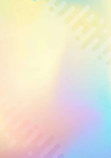 Folha Holográfica Gradiente Arco Íris Pastel Abstrato Cores Pastel Macio — Vetor de Stock