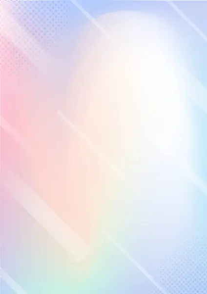 ホログラフィックホイル パステルレインボーグラデーション 抽象的な柔らかいパステル色の背景 — ストックベクタ