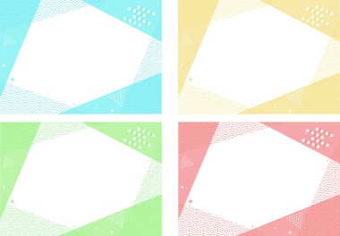 geometrik soyut renkli üçgenlerin vektör arkaplanı.