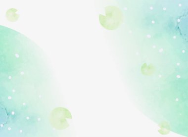 benekli yeşil, beyaz, pembe suluboya arkaplan