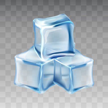 vektör gerçekçi buz küpü