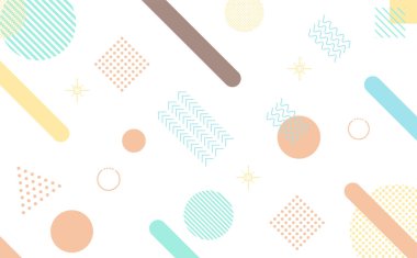 Geometrik şekilli soyut desen