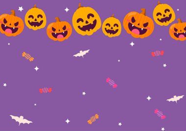 Cadılar Bayramı arkaplanının vektör çizimi.