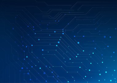 soyut mavi ve teknoloji arkaplan, vektör tasarımı