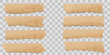 Buruşmuş kağıt kağıtları, beyaz üzerine izole edilmiş vektör illüstrasyonu