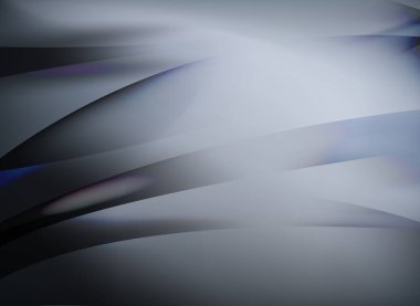 Pürüzsüz çizgiler ve röflelerle soyut mavi arkaplan. Vektör illüstrasyonu.