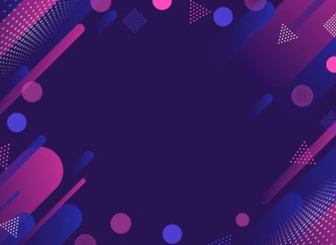 Geometrik şekilli mor ve pembe soyut arkaplan. 