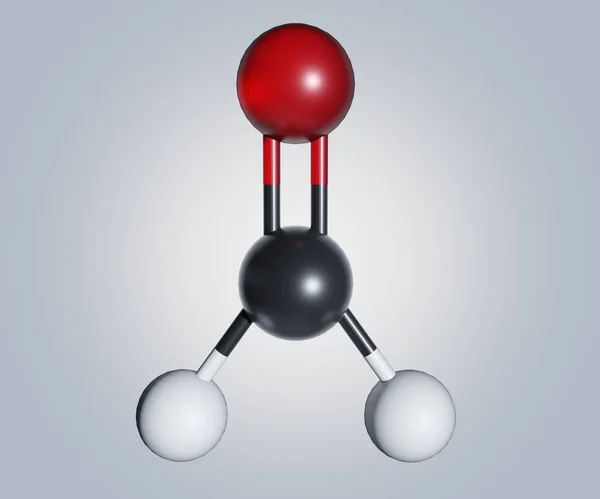 ホルムアルデヒド3Dレンダリングの化学式を分離 — ストック写真